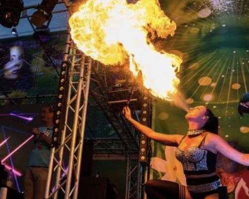 Fire breathing workshop in Amsterdam Stag
