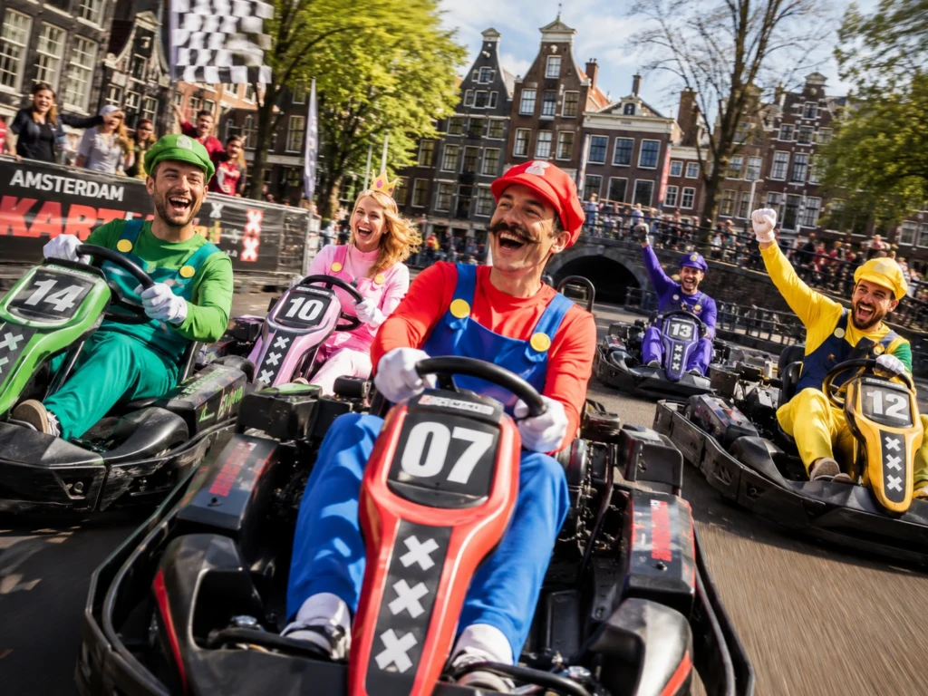 mario kart amsterdam