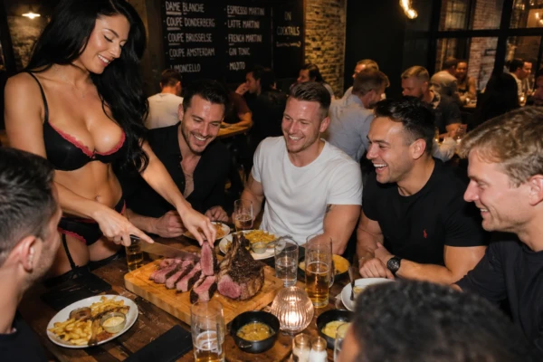 steak and boobs